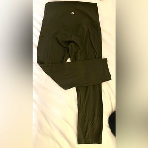 Lululemon Align Army Green Leggings 25”